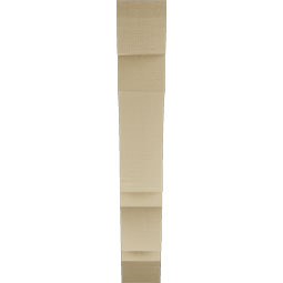 Ekena Millwork - BKTUR055X30X36BOA06RCPR - Timberthane Faux Wood Balboa Style Bracket, Slat Ends, 5 1/2"W x 30"D x 36"H, Primed Tan