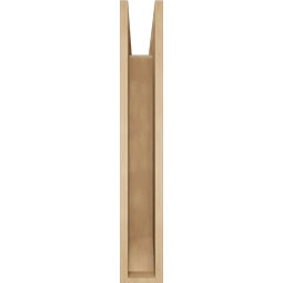 Ekena Millwork - BKTUR055X30X36BOA06RCPR - Timberthane Faux Wood Balboa Style Bracket, Slat Ends, 5 1/2"W x 30"D x 36"H, Primed Tan