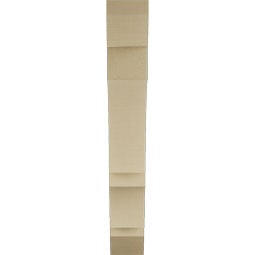 Ekena Millwork - BKTUR055X30X38BOA06RCPR - Timberthane Faux Wood Balboa Style Bracket, Slat Ends, 5 1/2"W x 30"D x 38"H, Primed Tan