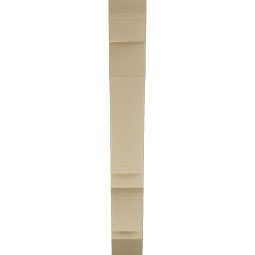 Ekena Millwork - BKTUR055X30X42BOA06RCPR - Timberthane Faux Wood Balboa Style Bracket, Slat Ends, 5 1/2"W x 30"D x 42"H, Primed Tan