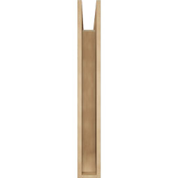 Ekena Millwork - BKTUR055X30X42BOA06RCPR - Timberthane Faux Wood Balboa Style Bracket, Slat Ends, 5 1/2"W x 30"D x 42"H, Primed Tan