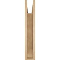 Ekena Millwork - BKTUR055X32X32BOA06RCPR - Timberthane Faux Wood Balboa Style Bracket, Slat Ends, 5 1/2"W x 32"D x 32"H, Primed Tan