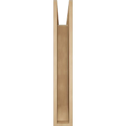 Ekena Millwork - BKTUR055X32X36BOA06RCPR - Timberthane Faux Wood Balboa Style Bracket, Slat Ends, 5 1/2"W x 32"D x 36"H, Primed Tan