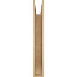 Ekena Millwork - BKTUR055X32X38BOA06RCPR - Timberthane Faux Wood Balboa Style Bracket, Slat Ends, 5 1/2"W x 32"D x 38"H, Primed Tan