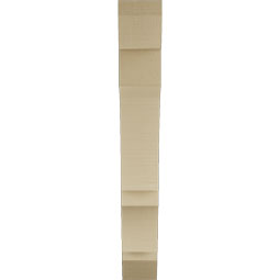 Ekena Millwork - BKTUR055X32X40BOA06RCPR - Timberthane Faux Wood Balboa Style Bracket, Slat Ends, 5 1/2"W x 32"D x 40"H, Primed Tan