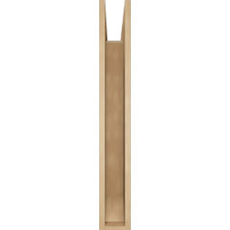 Ekena Millwork - BKTUR055X32X40BOA06RCPR - Timberthane Faux Wood Balboa Style Bracket, Slat Ends, 5 1/2"W x 32"D x 40"H, Primed Tan