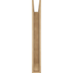 Ekena Millwork - BKTUR055X32X44BOA06RCPR - Timberthane Faux Wood Balboa Style Bracket, Slat Ends, 5 1/2"W x 32"D x 44"H, Primed Tan