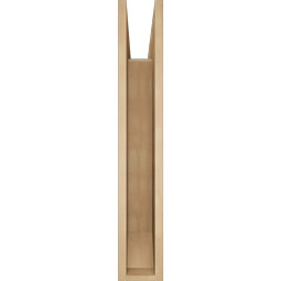 Ekena Millwork - BKTUR055X34X34BOA06RCPR - Timberthane Faux Wood Balboa Style Bracket, Slat Ends, 5 1/2"W x 34"D x 34"H, Primed Tan