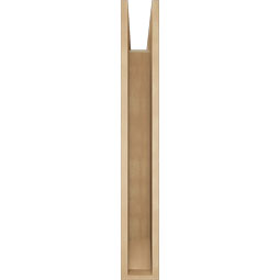 Ekena Millwork - BKTUR055X34X40BOA06RCPR - Timberthane Faux Wood Balboa Style Bracket, Slat Ends, 5 1/2"W x 34"D x 40"H, Primed Tan