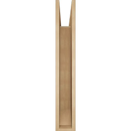 Ekena Millwork - BKTUR055X36X36BOA06RCPR - Timberthane Faux Wood Balboa Style Bracket, Slat Ends, 5 1/2"W x 36"D x 36"H, Primed Tan