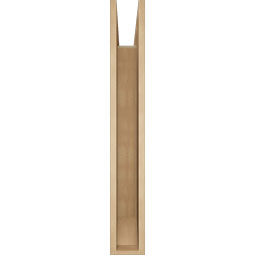 Ekena Millwork - BKTUR055X36X40BOA06RCPR - Timberthane Faux Wood Balboa Style Bracket, Slat Ends, 5 1/2"W x 36"D x 40"H, Primed Tan
