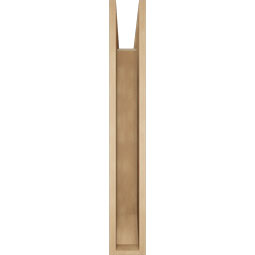 Ekena Millwork - BKTUR055X38X38BOA06RCPR - Timberthane Faux Wood Balboa Style Bracket, Slat Ends, 5 1/2"W x 38"D x 38"H, Primed Tan