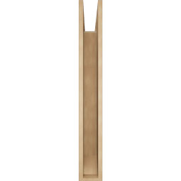 Ekena Millwork - BKTUR055X38X42BOA06RCPR - Timberthane Faux Wood Balboa Style Bracket, Slat Ends, 5 1/2"W x 38"D x 42"H, Primed Tan