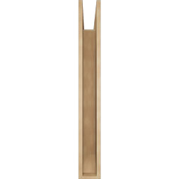 Ekena Millwork - BKTUR055X38X44BOA06RCPR - Timberthane Faux Wood Balboa Style Bracket, Slat Ends, 5 1/2"W x 38"D x 44"H, Primed Tan