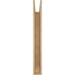 Ekena Millwork - BKTUR055X38X46BOA06RCPR - Timberthane Faux Wood Balboa Style Bracket, Slat Ends, 5 1/2"W x 38"D x 46"H, Primed Tan