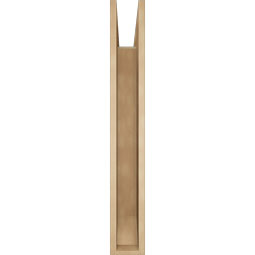 Ekena Millwork - BKTUR055X40X40BOA06RCPR - Timberthane Faux Wood Balboa Style Bracket, Slat Ends, 5 1/2"W x 40"D x 40"H, Primed Tan