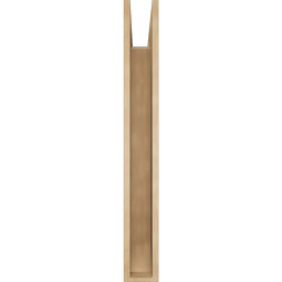 Ekena Millwork - BKTUR055X40X44BOA06RCPR - Timberthane Faux Wood Balboa Style Bracket, Slat Ends, 5 1/2"W x 40"D x 44"H, Primed Tan