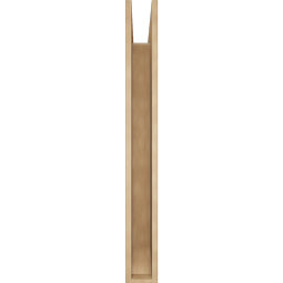 Ekena Millwork - BKTUR055X40X48BOA06RCPR - Timberthane Faux Wood Balboa Style Bracket, Slat Ends, 5 1/2"W x 40"D x 48"H, Primed Tan