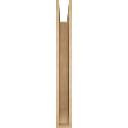 Ekena Millwork - BKTUR055X44X44BOA06RCPR - Timberthane Faux Wood Balboa Style Bracket, Slat Ends, 5 1/2"W x 44"D x 44"H, Primed Tan