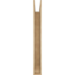 Ekena Millwork - BKTUR055X44X48BOA06RCPR - Timberthane Faux Wood Balboa Style Bracket, Slat Ends, 5 1/2"W x 44"D x 48"H, Primed Tan