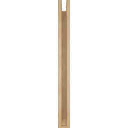 Ekena Millwork - BKTUR0352X26X38BOA06RCPR - Timberthane Faux Wood Balboa Style Bracket w/ Offset Brace, Slat Ends, 3 1/2"W x 26"D x 38"H, Primed Tan