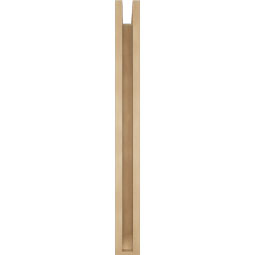 Ekena Millwork - BKTUR0352X30X36BOA06RCPR - Timberthane Faux Wood Balboa Style Bracket w/ Offset Brace, Slat Ends, 3 1/2"W x 30"D x 36"H, Primed Tan