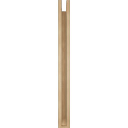 Ekena Millwork - BKTUR0352X30X38BOA06RCPR - Timberthane Faux Wood Balboa Style Bracket w/ Offset Brace, Slat Ends, 3 1/2"W x 30"D x 38"H, Primed Tan