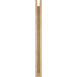 Ekena Millwork - BKTUR0352X30X42BOA06RCPR - Timberthane Faux Wood Balboa Style Bracket w/ Offset Brace, Slat Ends, 3 1/2"W x 30"D x 42"H, Primed Tan
