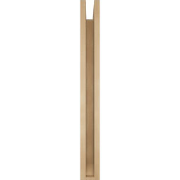 Ekena Millwork - BKTUR0352X32X32BOA06RCPR - Timberthane Faux Wood Balboa Style Bracket w/ Offset Brace, Slat Ends, 3 1/2"W x 32"D x 32"H, Primed Tan