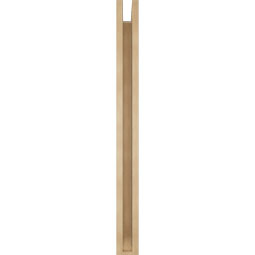 Ekena Millwork - BKTUR0352X32X40BOA06RCPR - Timberthane Faux Wood Balboa Style Bracket w/ Offset Brace, Slat Ends, 3 1/2"W x 32"D x 40"H, Primed Tan