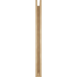 Ekena Millwork - BKTUR0352X32X44BOA06RCPR - Timberthane Faux Wood Balboa Style Bracket w/ Offset Brace, Slat Ends, 3 1/2"W x 32"D x 44"H, Primed Tan