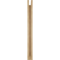 Ekena Millwork - BKTUR0352X34X40BOA06RCPR - Timberthane Faux Wood Balboa Style Bracket w/ Offset Brace, Slat Ends, 3 1/2"W x 34"D x 40"H, Primed Tan