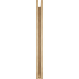 Ekena Millwork - BKTUR0352X36X40BOA06RCPR - Timberthane Faux Wood Balboa Style Bracket w/ Offset Brace, Slat Ends, 3 1/2"W x 36"D x 40"H, Primed Tan