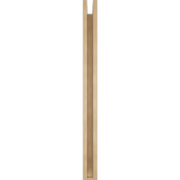 Ekena Millwork - BKTUR0352X36X44BOA06RCPR - Timberthane Faux Wood Balboa Style Bracket w/ Offset Brace, Slat Ends, 3 1/2"W x 36"D x 44"H, Primed Tan