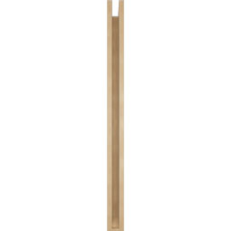 Ekena Millwork - BKTUR0352X36X48BOA06RCPR - Timberthane Faux Wood Balboa Style Bracket w/ Offset Brace, Slat Ends, 3 1/2"W x 36"D x 48"H, Primed Tan
