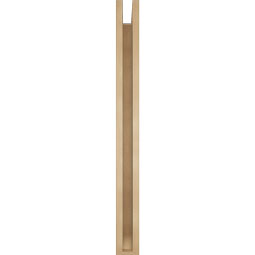 Ekena Millwork - BKTUR0352X38X38BOA06RCPR - Timberthane Faux Wood Balboa Style Bracket w/ Offset Brace, Slat Ends, 3 1/2"W x 38"D x 38"H, Primed Tan