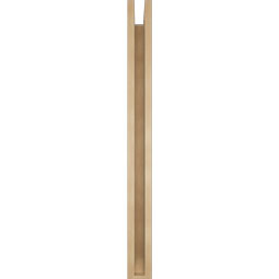 Ekena Millwork - BKTUR0352X40X40BOA06RCPR - Timberthane Faux Wood Balboa Style Bracket w/ Offset Brace, Slat Ends, 3 1/2"W x 40"D x 40"H, Primed Tan