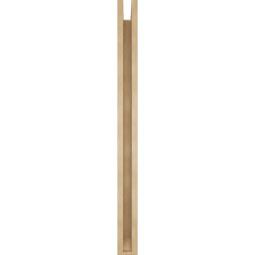 Ekena Millwork - BKTUR0352X40X44BOA06RCPR - Timberthane Faux Wood Balboa Style Bracket w/ Offset Brace, Slat Ends, 3 1/2"W x 40"D x 44"H, Primed Tan