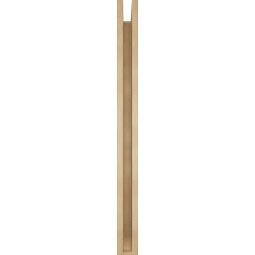 Ekena Millwork - BKTUR0352X42X42BOA06RCPR - Timberthane Faux Wood Balboa Style Bracket w/ Offset Brace, Slat Ends, 3 1/2"W x 42"D x 42"H, Primed Tan