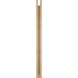 Ekena Millwork - BKTUR0352X42X48BOA06RCPR - Timberthane Faux Wood Balboa Style Bracket w/ Offset Brace, Slat Ends, 3 1/2"W x 42"D x 48"H, Primed Tan
