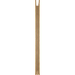 Ekena Millwork - BKTUR0352X48X48BOA06RCPR - Timberthane Faux Wood Balboa Style Bracket w/ Offset Brace, Slat Ends, 3 1/2"W x 48"D x 48"H, Primed Tan