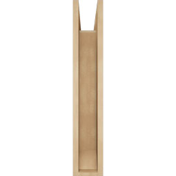 Ekena Millwork - BKTUR0554X20X32BOA06RCPR - Timberthane Faux Wood Balboa Style Bracket w/ Offset Brace, Slat Ends, 5 1/2"W x 20"D x 32"H, Primed Tan