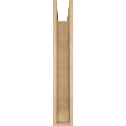 Ekena Millwork - BKTUR0554X22X34BOA06RCPR - Timberthane Faux Wood Balboa Style Bracket w/ Offset Brace, Slat Ends, 5 1/2"W x 22"D x 34"H, Primed Tan