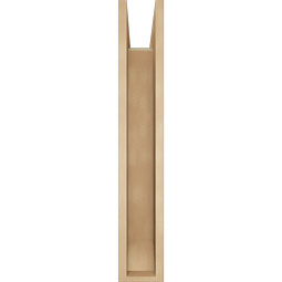 Ekena Millwork - BKTUR0554X30X34BOA06RCPR - Timberthane Faux Wood Balboa Style Bracket w/ Offset Brace, Slat Ends, 5 1/2"W x 30"D x 34"H, Primed Tan