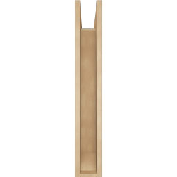 Ekena Millwork - BKTUR0554X30X36BOA06RCPR - Timberthane Faux Wood Balboa Style Bracket w/ Offset Brace, Slat Ends, 5 1/2"W x 30"D x 36"H, Primed Tan