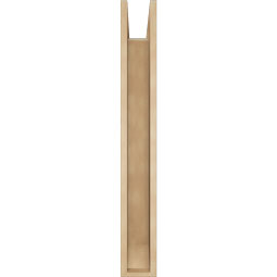 Ekena Millwork - BKTUR0554X30X42BOA06RCPR - Timberthane Faux Wood Balboa Style Bracket w/ Offset Brace, Slat Ends, 5 1/2"W x 30"D x 42"H, Primed Tan