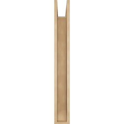 Ekena Millwork - BKTUR0554X32X44BOA06RCPR - Timberthane Faux Wood Balboa Style Bracket w/ Offset Brace, Slat Ends, 5 1/2"W x 32"D x 44"H, Primed Tan