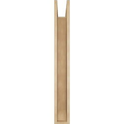 Ekena Millwork - BKTUR0554X36X44BOA06RCPR - Timberthane Faux Wood Balboa Style Bracket w/ Offset Brace, Slat Ends, 5 1/2"W x 36"D x 44"H, Primed Tan