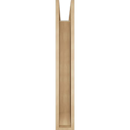 Ekena Millwork - BKTUR0554X38X38BOA06RCPR - Timberthane Faux Wood Balboa Style Bracket w/ Offset Brace, Slat Ends, 5 1/2"W x 38"D x 38"H, Primed Tan