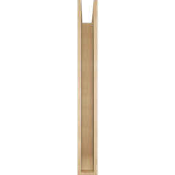 Ekena Millwork - BKTUR0554X48X48BOA06RCPR - Timberthane Faux Wood Balboa Style Bracket w/ Offset Brace, Slat Ends, 5 1/2"W x 48"D x 48"H, Primed Tan